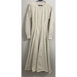 VNTG 80s Karen Alexander Cotton/Poly/Flax Dress Prairie Dress Sz 6